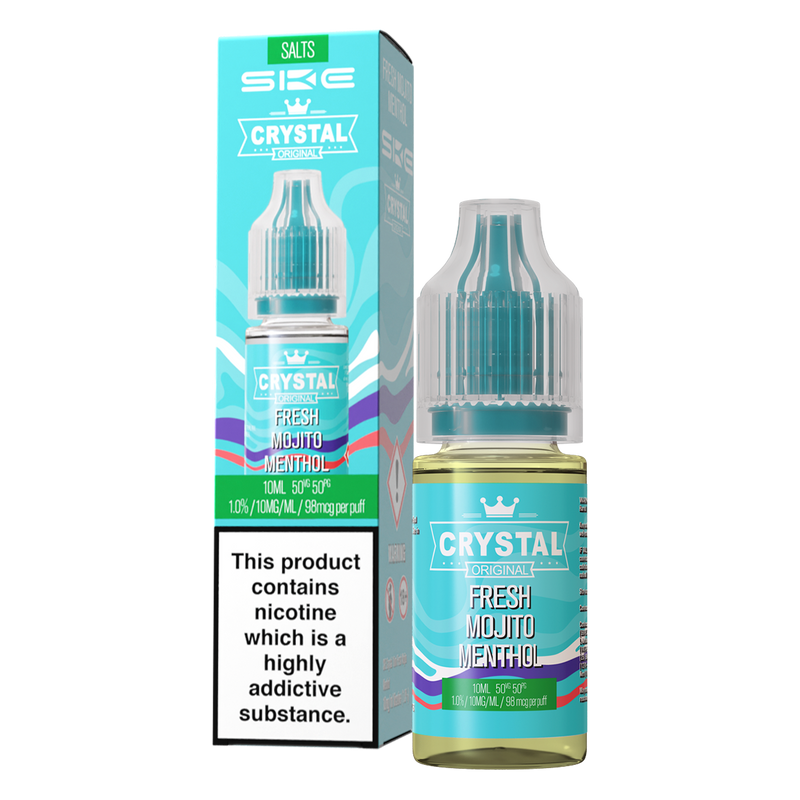 SKE Crystal Original FRESH MENTHOL MOJITO  Nic Salt 10ml-20mg